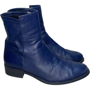 Stuart Weitzman Blue Leather Ankle Sock Boots      Size: EU 38 / US 7.5